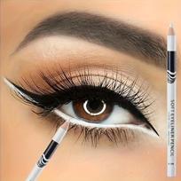 Wooden Rod White Inner Eyeliner Pen Eyelid Under Crease Pen Matte White Pen Beauty Eyeliner Easy Coloring balta