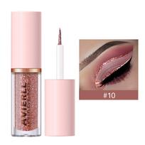 Waterproof Glitter Eyeliner Pen Eye Shadow Stick Long-Lasting Quickly Dry Diamond Shiny 10 Colors Liquid Eyeliner Big Eye Makeup 2g beige