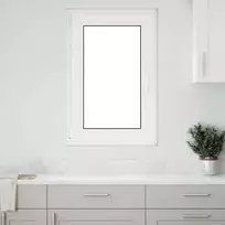Požeminio lango RISOR 60 x 100 cm PVC ir stiklas Balta