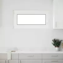 Požeminio lango RISOR 100 x 50 cm PVC ir stiklas Balta