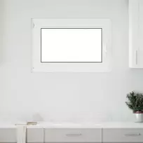 Požeminio lango RISOR 100 x 50 cm PVC ir stiklas Balta