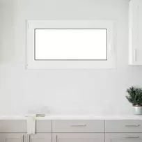 Požeminio lango RISOR 110 x 60 cm PVC ir stiklas Balta
