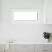 Požeminio lango RISOR 100 x 50 cm PVC ir stiklas Antracito