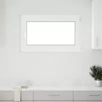 Požeminio lango RISOR 100 x 70 cm PVC ir stiklas Antracito