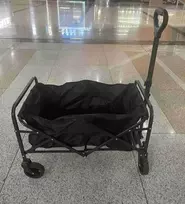 Didelis sulankstomas turizmo, transportavimo, sodo, kempingo ir paplūdimio vežimėlis