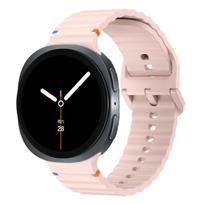 Band for Samsung Galaxy Watch 8/7/6/8 Classic/5 pro/4 44mm 40mm Original Silicone Bracelet correa Galaxy Watch ultra strap 47mm Galaxy 7 40mm 44mm rožinė