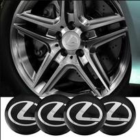2026 Hot Interior Stickers 4Pcs 56mm Car Wheel Stickers Auto Center Hub Cap Decal Accessories For Lexus F SPORT GX460 CT200h IS2