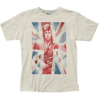 David Bowie Union Jack Mens T T-Shirt Music Classic Rock Band Tee New Natural S