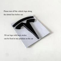 Hot Selling Car Decoration Stickers Tail Label Front Label Metal Logo for Tesla Model3/Y Personality Modification Black Label juoda