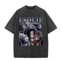 Vintage Washed Game Esquie Clair Obscur Expedition  T Shirts Men Women Fashion Harajuku Casual Oversized Short Sleeve Tshirts S