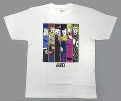 Benelic JoJo Bizarre Adventure Anime 10th Anniversary Protagonist White T T-Shirt 4XL