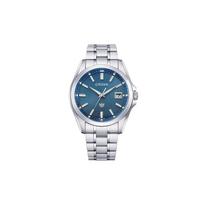 CITIZEN 100 meters waterproof, solar Quartz, titanium strap, , 40mm men's watch, blue dial AQ4091-56M mėlyna