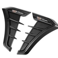 Carbon Fiber Black Car Fender Side Vents Air Flow Intake Hole Car Sticker Cover for Cadillac CTS CT5 CT6 XT5 XT6 STS XTS ATS SLS