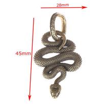 Hot 1pc Brass Snake Key Ring Boa Key Chain Outdoor Small Accessories DIY White Snake Car Hanging Keychain