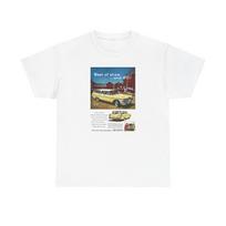 Vintage 1959 DeSoto Fireflite Station Wagon Print Ad Unisex Cotton Tshirt Tops Tee 2XL