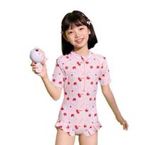 Children One Piece Swimsuit Soft Fabric Stretchy Fit Durable Construction Suitable for Swimming Training and Beach Activities XXXL rožinė