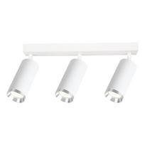 Lampa Sufitowa Nowoczesna Biała Listwa Ruchome Reflektorki Elementy Chrom 3Xgu10 10W Mica Milagro