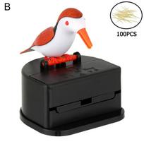 Kitchen Accessories Automatic Plastic Toothpick Dispenser Bird Toothpicks Container Toothpick Holder Box