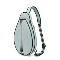 Large Capacity Lightweight Sling Bag Waterproof Badminton Racquet Bag  Exercise Gym Equipment šviesiai mėlyna spalva
