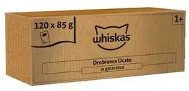 WHISKAS Adult paukštiena Feast 120×85 g visavertis šlapias maistas suaugusiems katėms želė
