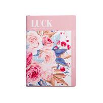 Thickened Office Journal Diary Notepad PU Leather Class lined NoteBook  School rožinė