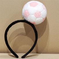 Plush Sports Ball Headband Soft Fabric Soccer Volleyball Design Adjustable Comfortable Fit for Party Costume Accessory One Size