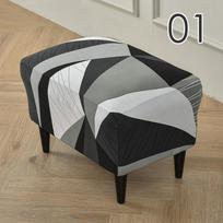 Ottoman Stool Covers Spandex Rectangle Stretch Stool Cover All-inclusive Footstool Sofa Footrest Slipcover Furniture Protector