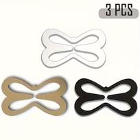 3pcs Bra Strap Converter Clips - Hidden, Lift, Anti-Slip for Strap Adjustment, Discreet Minimalist Accessory One Size