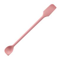 Food Grade Silicone Double Head Jam Spoon Daily Home Cream Jam Scraper Household Jam Stirring Spatula pink (20g)