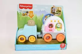Mattel „Fisher-Price“ lauko tyrinėtojų traukiamas kemperis
