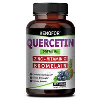 Quercetin Dietary Supplement, With Bromelain, Vitamin C, Zinc, 120 Capsules Per Bottle 120 Capsules