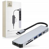 Rozdzielacz Adapter Hub Hdmi Type-C Usb-C Sd Micro-Sd Do Macbook M1 M2 M3