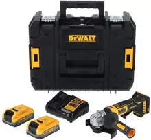 Akumulatorowa kampinis šlifuoklis 125mm, 2x3.5Ah, 18V XR, COMPACT, DEWALT [DCG404S2T-QW]