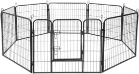 Modułowy Modulinis šunų voljeras, plieno aptvaras, S dydis, 8 panelės 80x60 cm, REBEL ANIMALS