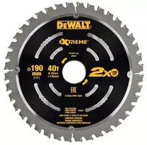 DeWALT pjovimo diskas 190x30 mm CompDeck 40T