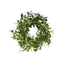 50cm Large Artificial Olive Leaf Wreath with Faux Berries Eucalyptus Vine Ring for Home Wall Door Decoration Indoor Outdoor Use One Size
