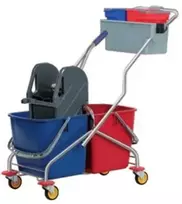Multi Trolley Pro universalus valytojos vežimėlis 2x25L