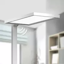 Sidabrinės spalvos biuro LED toršeras Dorean