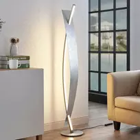 Elegantiškos sidabrinės spalvos LED toršeras Marija
