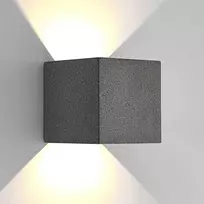 Lucande LED lauko sieninis šviestuvas Šulinis, betoninis