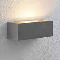 Lindby Selma LED betoninis sieninis šviestuvas, kvadratinis