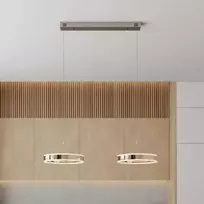 Lyani LED pakabinamas šviestuvas, 2 žiedai vienas šalia kito