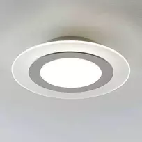 LED lubinis šviestuvas Derik, apvalus, šaltai baltas, blankus.