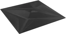 Sienų plokštės 24 pcs Juodas Star 50 x 50 cm XPS Putplastis