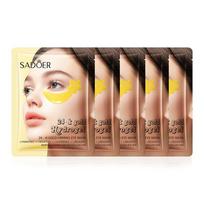 5PCS SADOER 24K Gold Crystal Collagen Eye Mask Anti Wrinkle Dark Circles Moisturizing Anti wrinkle Anti-aging Eye Patches Skin Care