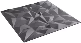 Sienų plokštės 48 pcs Amethyst Pilkas 50 x 50 cm XPS Putplastis