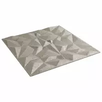 Sienų plokštės 24 pcs Amethyst Beton 50 x 50 cm XPS Putplastis