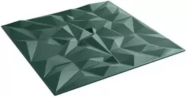 Sienų plokštės 24 pcs Amethyst Žalias 50 x 50 cm XPS Putplastis