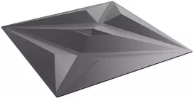 Sienų plokštės 12 pcs Star Pilkas 50 x 50 cm XPS Putplastis
