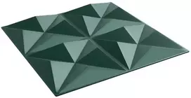Sienų plokštės 24 pcs Origami Žalias 50 x 50 cm XPS Putplastis